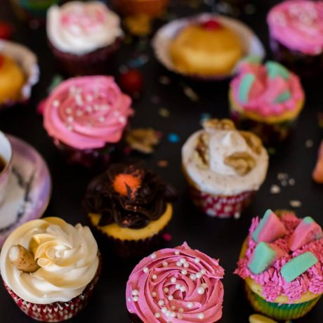 Magenta Gourmet Cupcakes